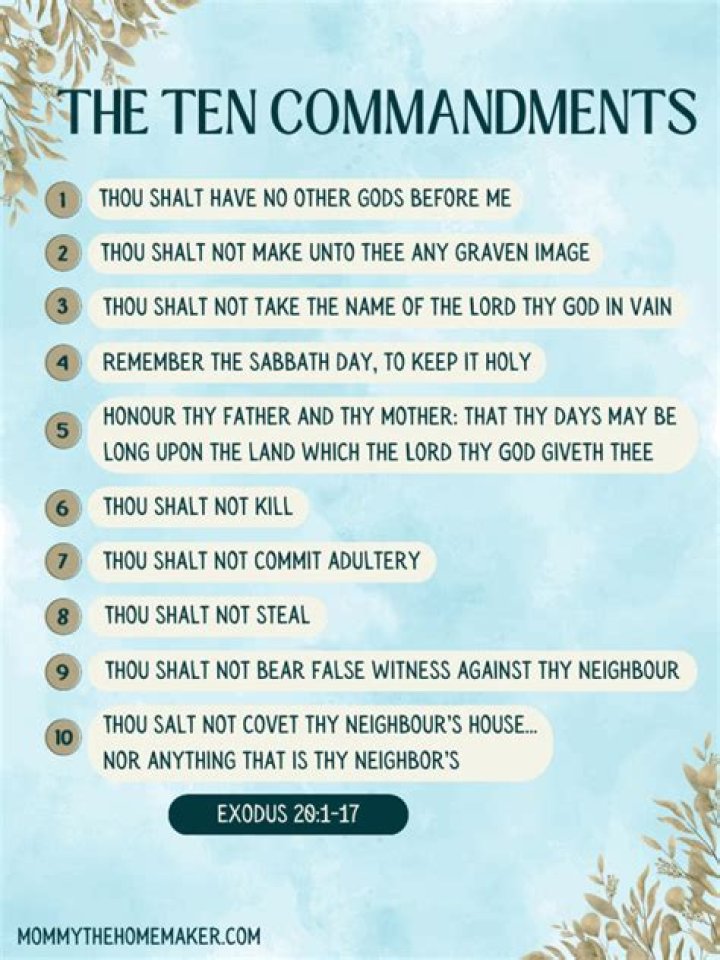 10 commandments kjv