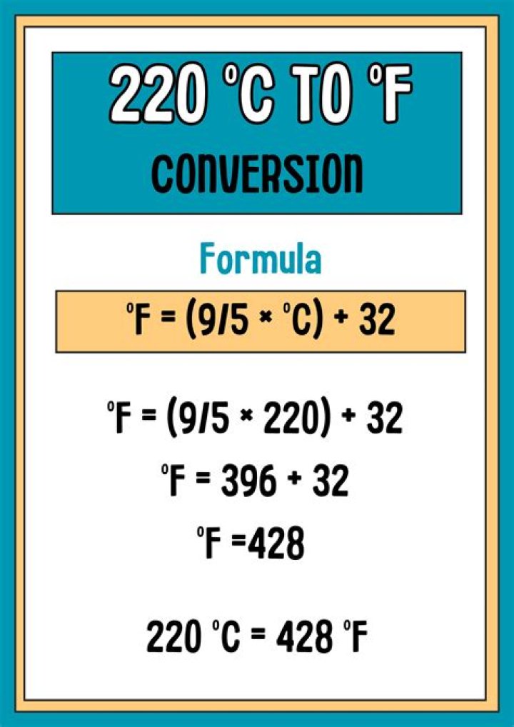 220 c to f