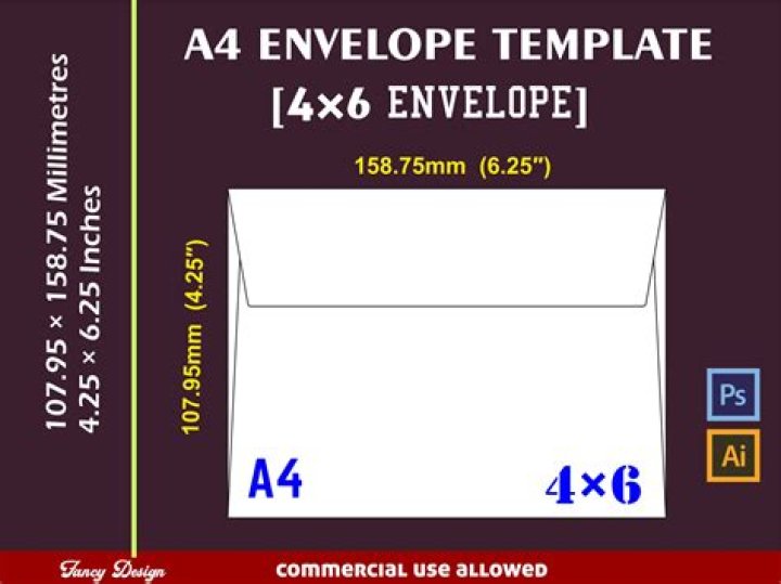 4×6 envelopes