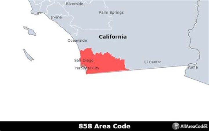 858 area code