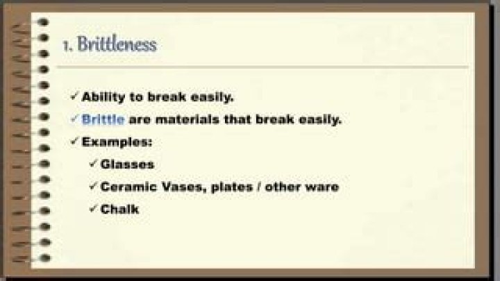 ability to break easily