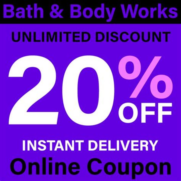bath and body works 20 off code