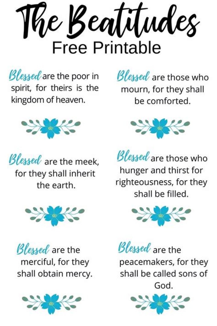 beatitudes in the bible
