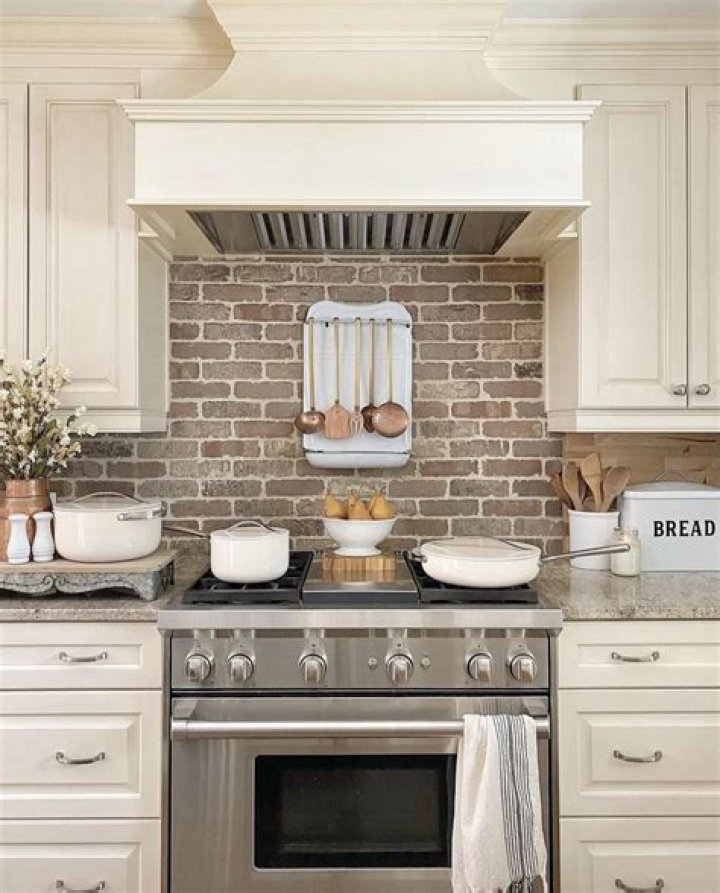 brick backsplash
