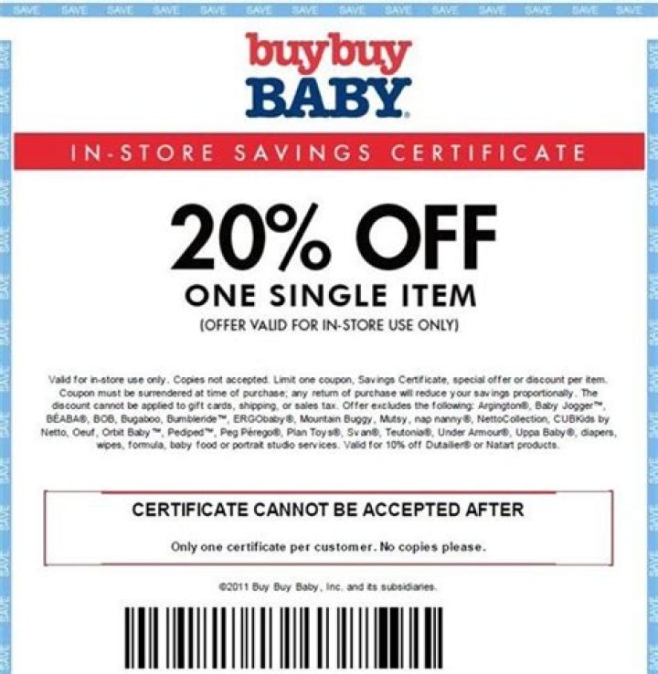 buy buy baby coupon