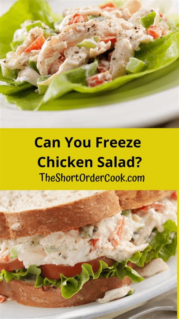 can you freeze chicken salad