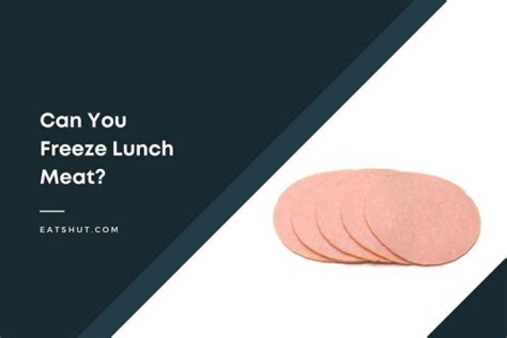 can you freeze lunch meat