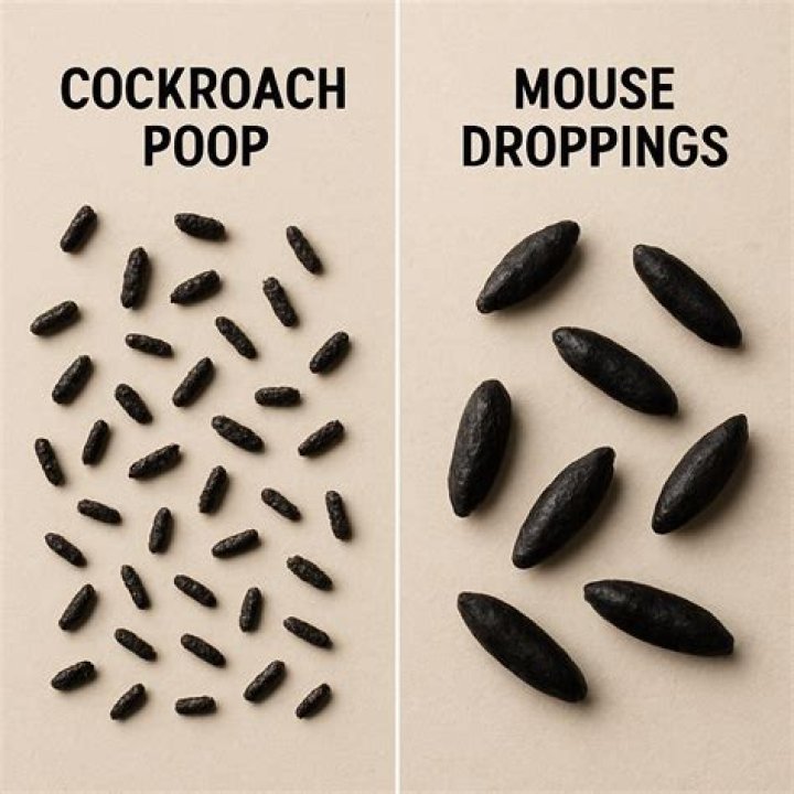cockroach mouse droppings