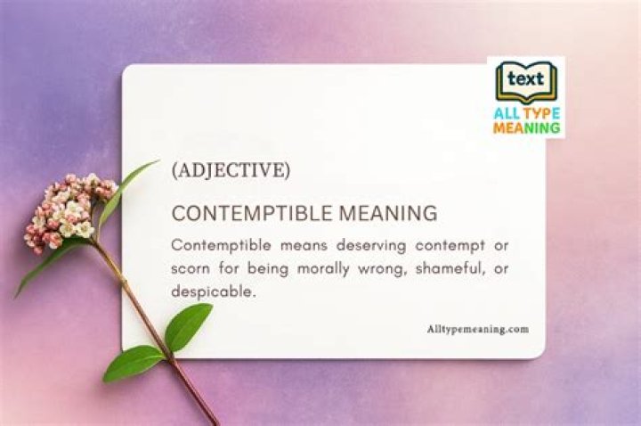 contemptible meaning