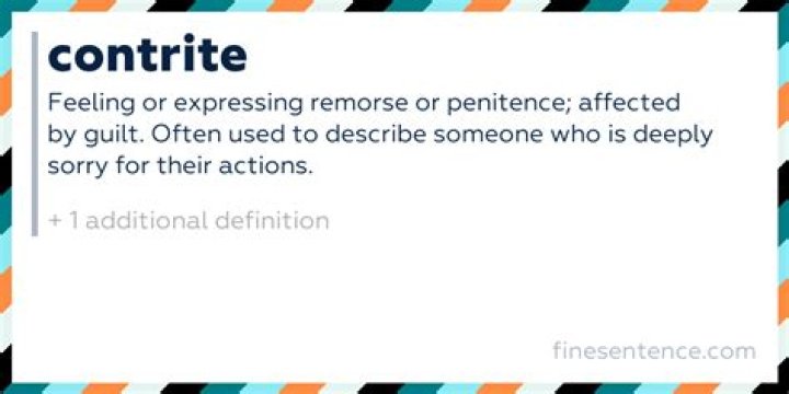 contrite meaning