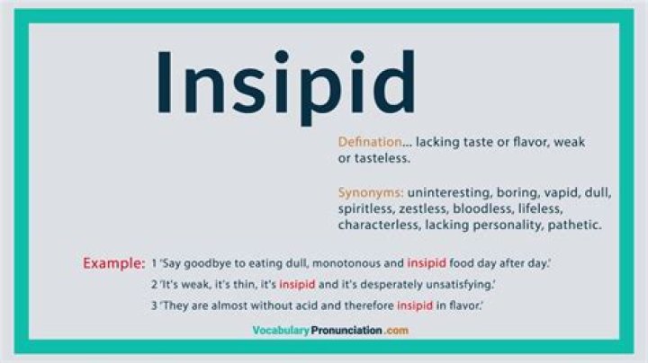 define insipid