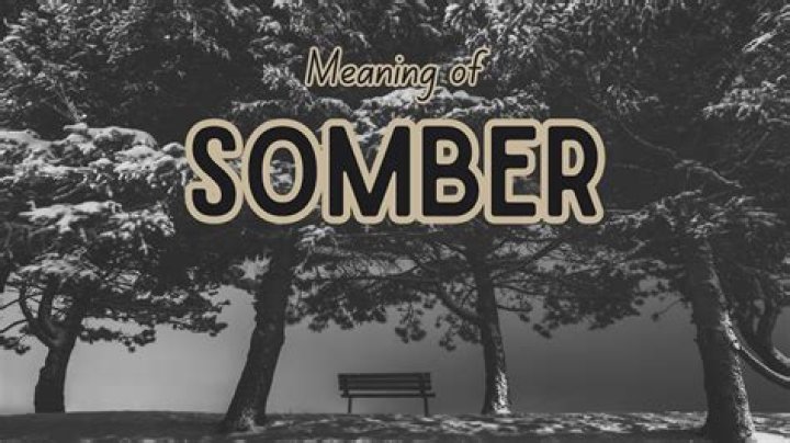 define somber