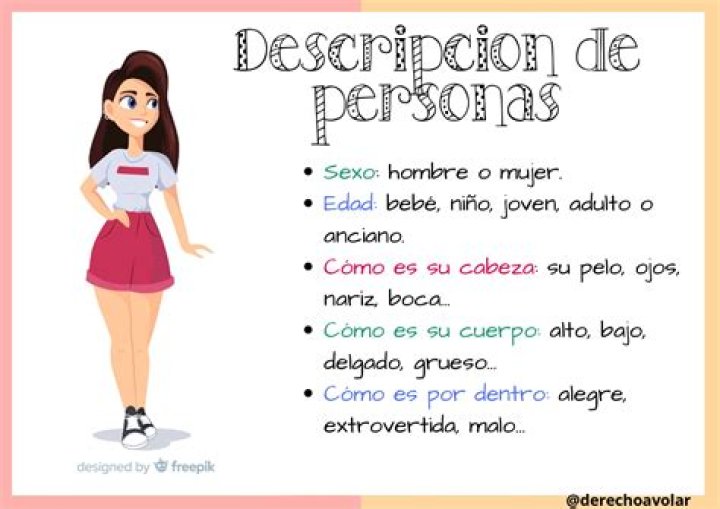 descripción de una persona