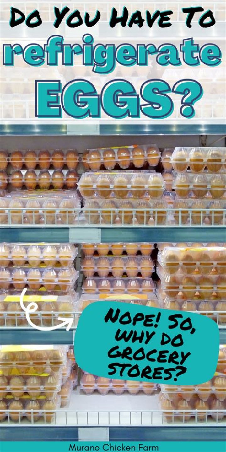 do you have to refrigerate eggs