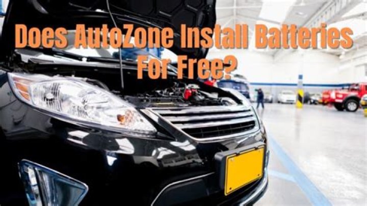 does autozone install batteries