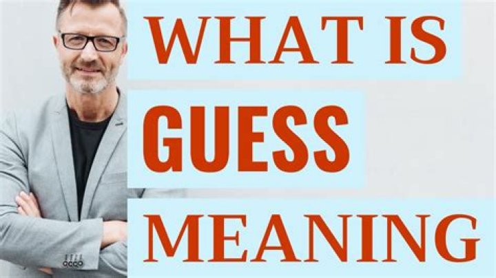 guess meaning