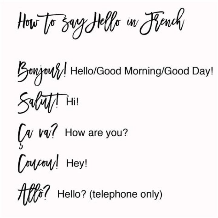 hi in french