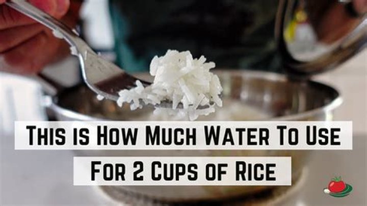 how much water for 2 cups of rice