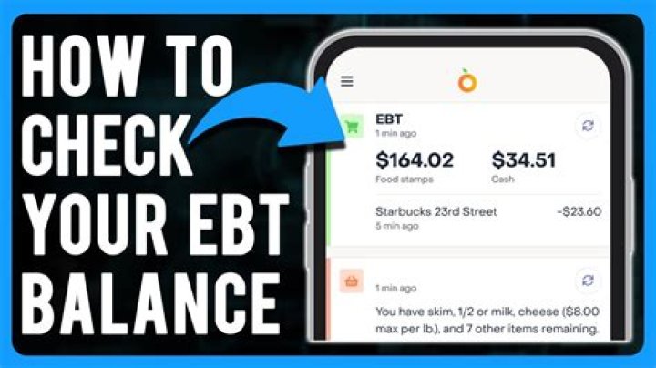 how to check ebt balance