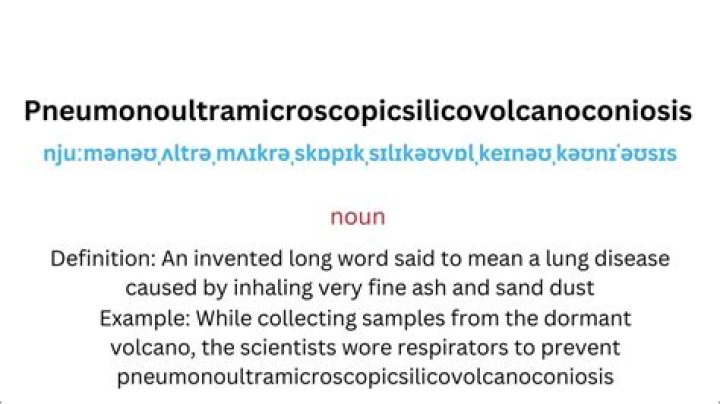 how to pronounce pneumonoultramicroscopicsilicovolcanoconiosis
