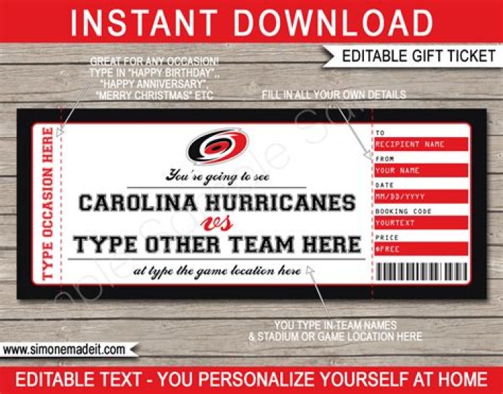 hurricanes tickets