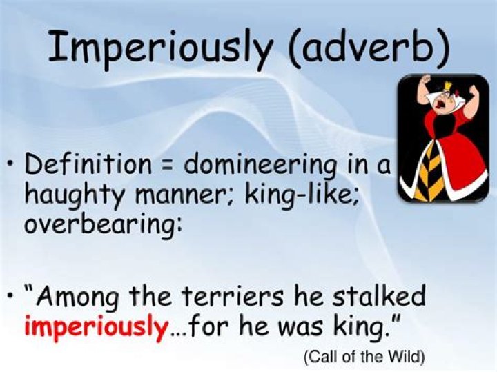 imperiously definition