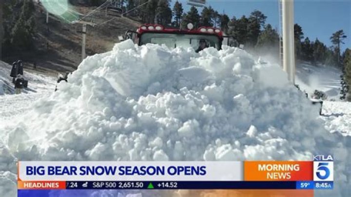 is there snow in big bear