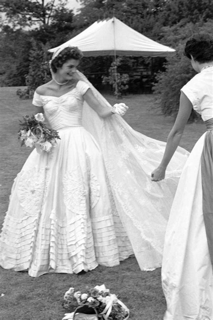 jackie kennedy wedding dress