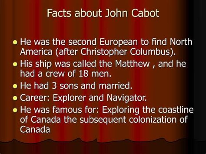 john cabot fun facts