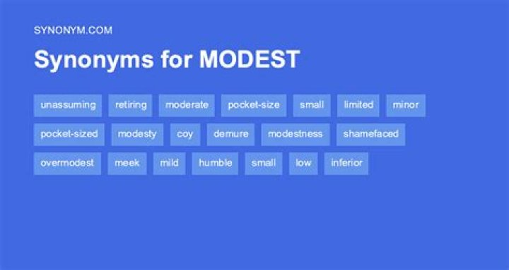 modest synonym