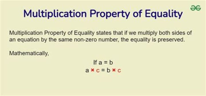 multiplication property of equality