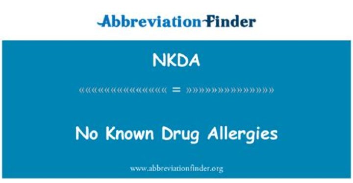 nkda medical abbreviation
