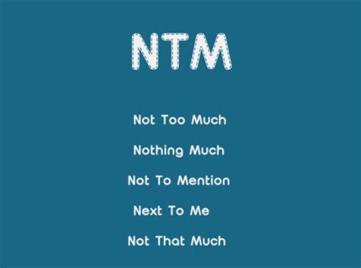 ntm meaning