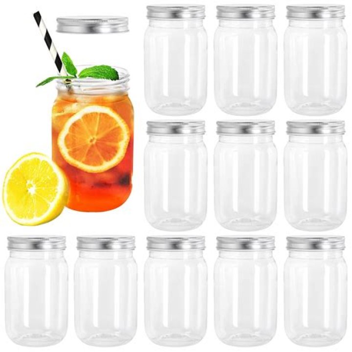 plastic mason jars