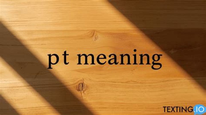 pt meaning
