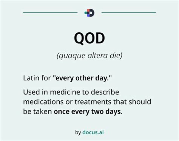 qod medical abbreviation