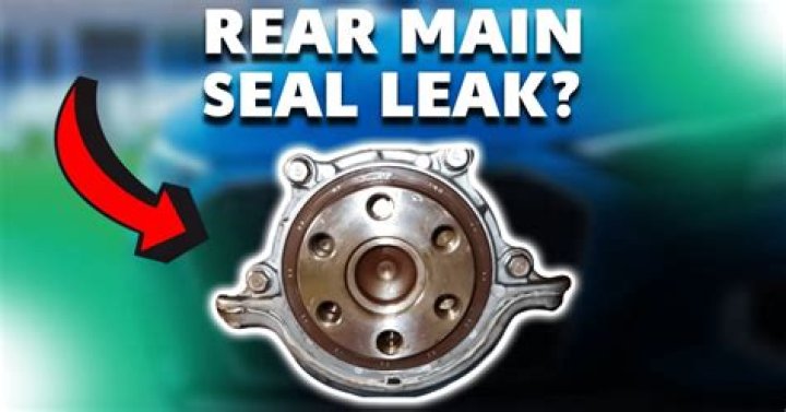 rear main seal leak