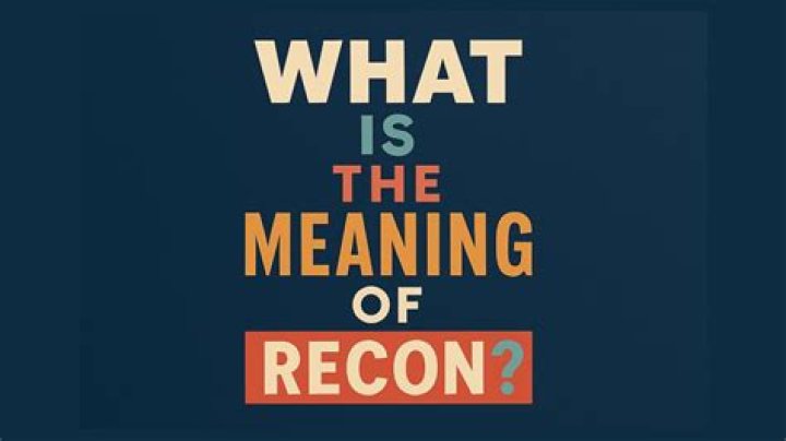 recon meaning