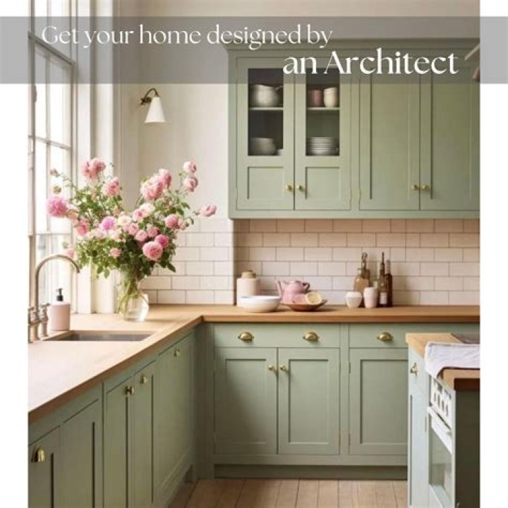 sage green kitchen
