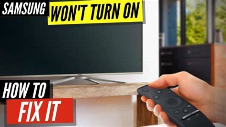 samsung tv won’t turn on