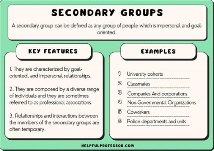 secondary group examples