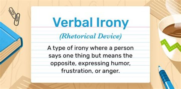 verbal irony examples
