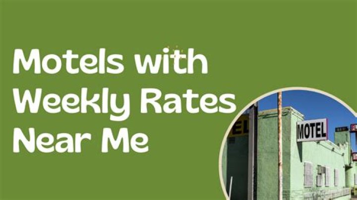 weekly rate motels near me