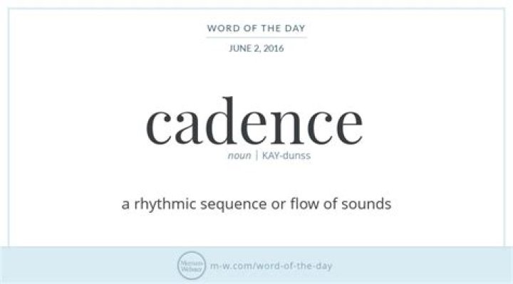 what does cadence mean