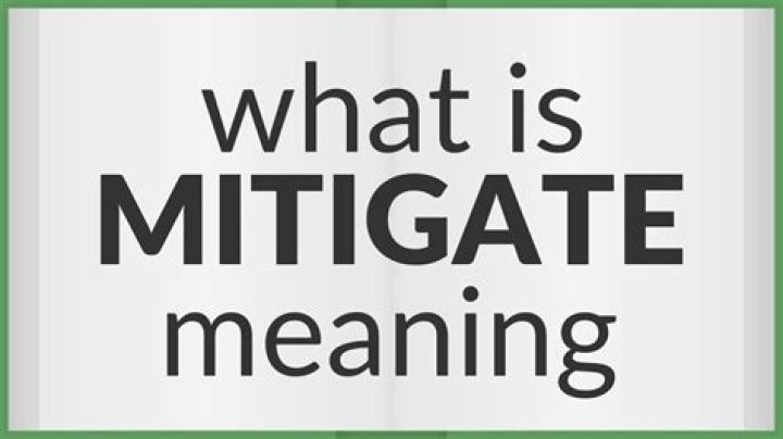 what does mitigate mean
