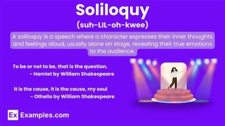 what is a soliloquy