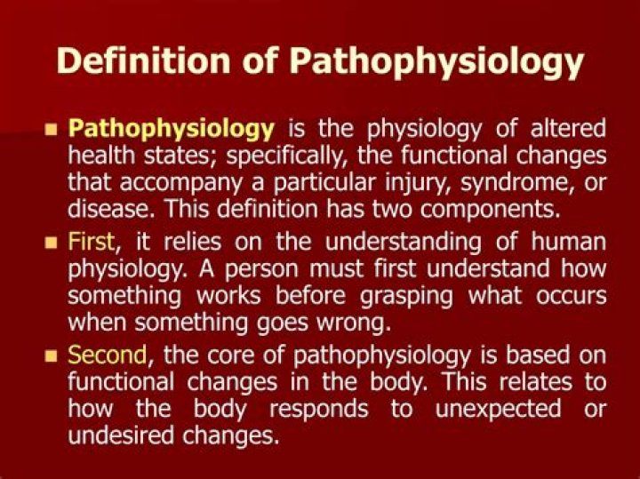 what is pathophysiology