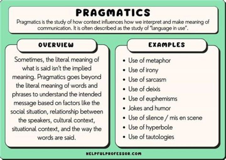 what is pragmatics
