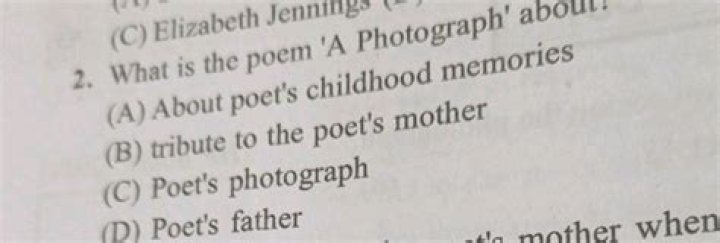 what is the poem a photograph about