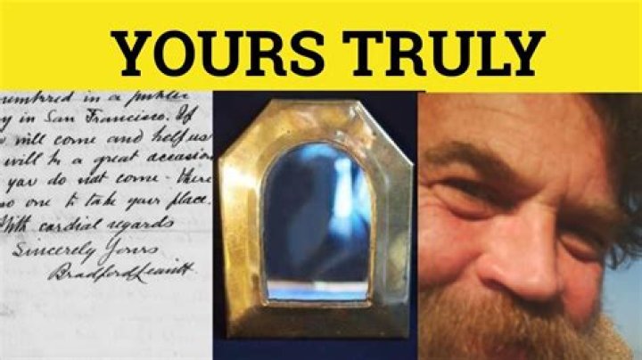 yours truly meaning